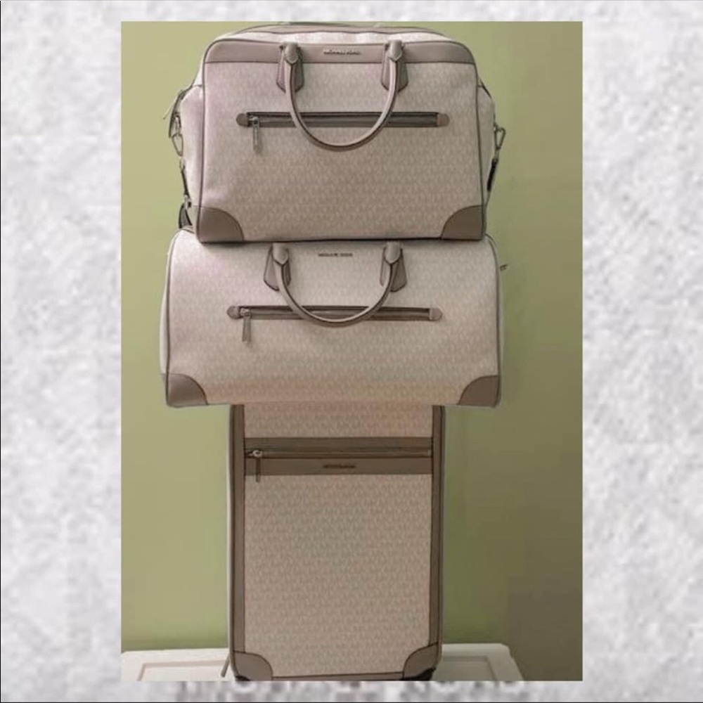 Michael Kors 3 piece luggage set brand new